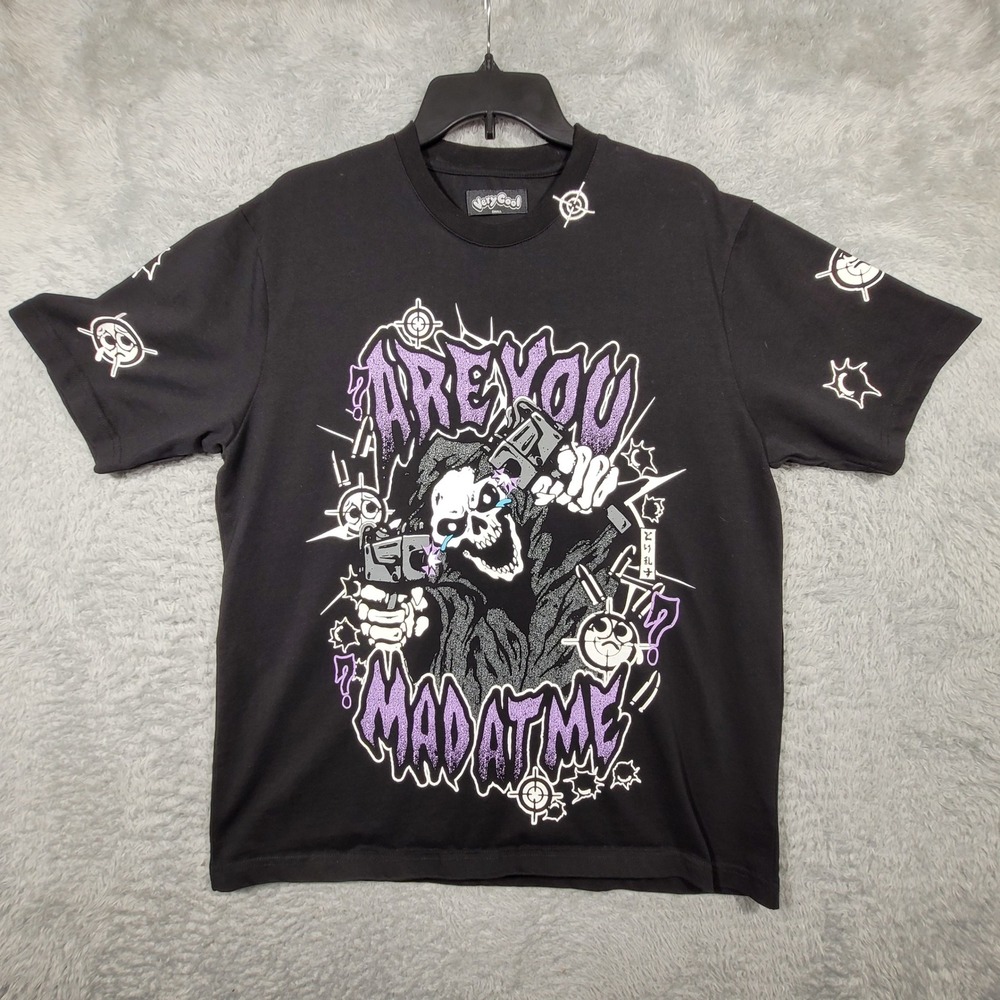 Very Cool Shirt Mens Small Black Are You Mad At Me Grim Reaper Graphic Tee